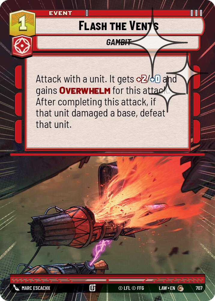 Flash the Vents (707) (Hyperspace Foil) (707) [A Lawless Time]