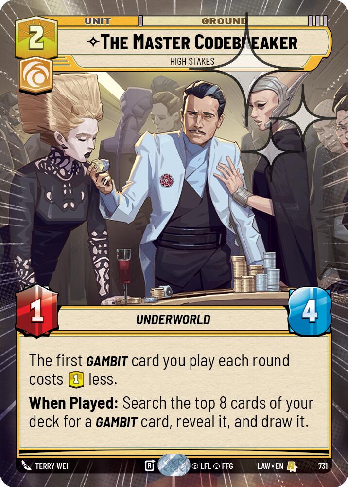 The Master Codebreaker - High Stakes (731) (Hyperspace Foil) (731) [A Lawless Time]