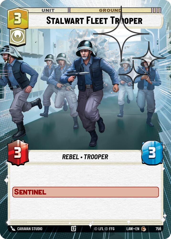 Stalwart Fleet Trooper (756) (Hyperspace Foil) (756) [A Lawless Time]
