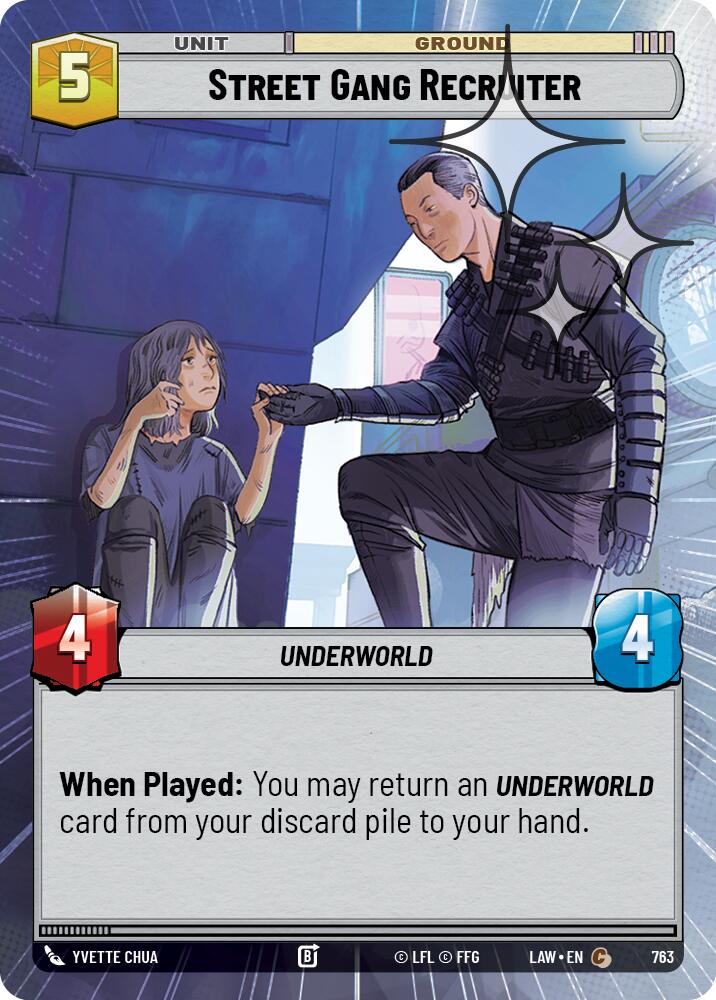 Street Gang Recruiter (763) (Hyperspace Foil) (763) [A Lawless Time]