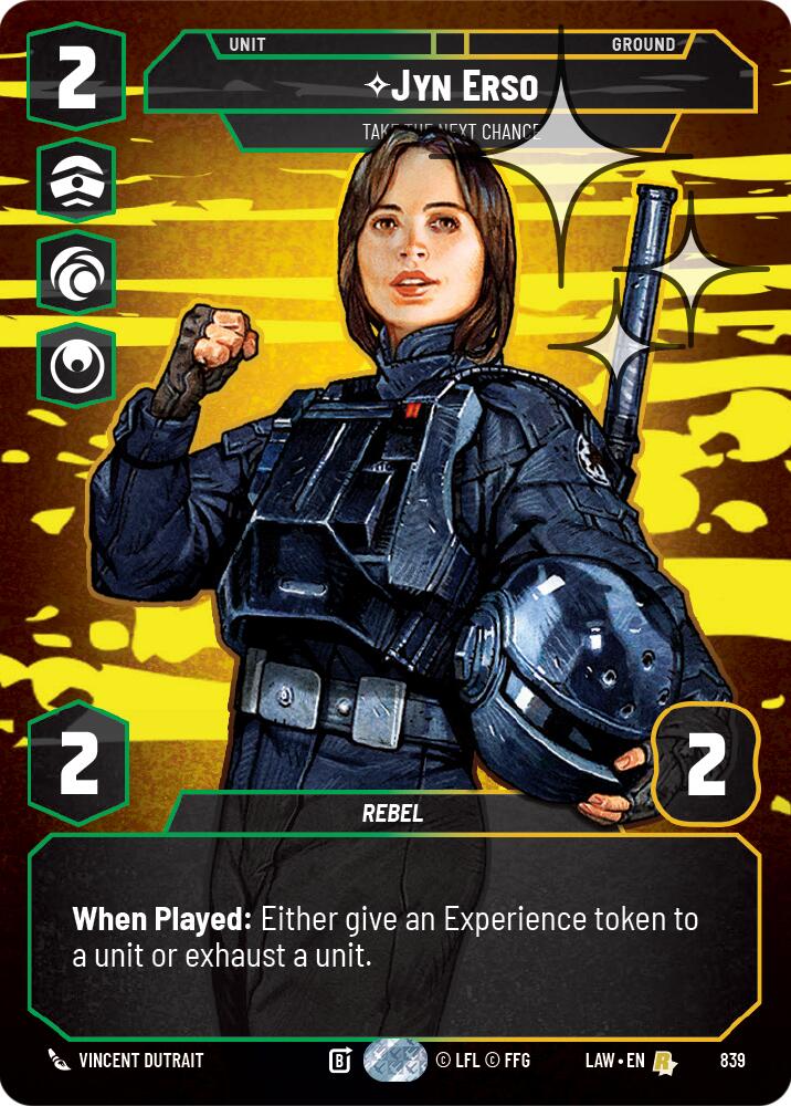 Jyn Erso - Take the Next Chance (Prestige Foil) (839) (839) [A Lawless Time]