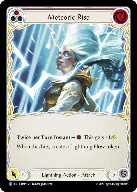 Meteoric Rise [OMN153] (Omens of the Third Age)  Rainbow Foil