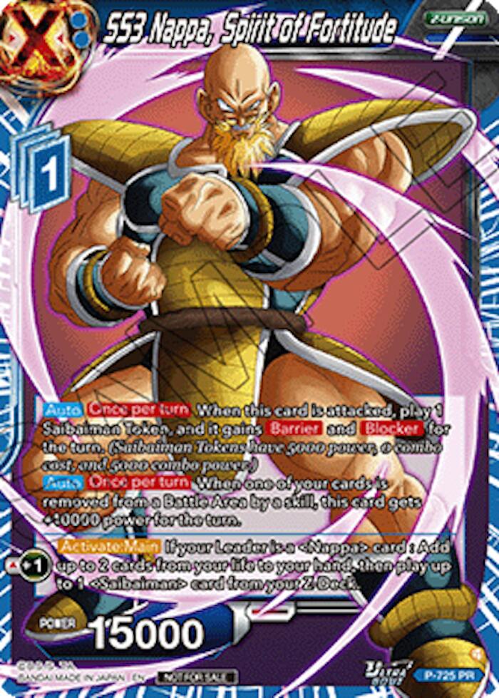 SS3 Nappa, Spirit of Fortitude (Ultra-Bout Series Tournament Pack Vol.2) (P-725) [Tournament Promotion Cards]