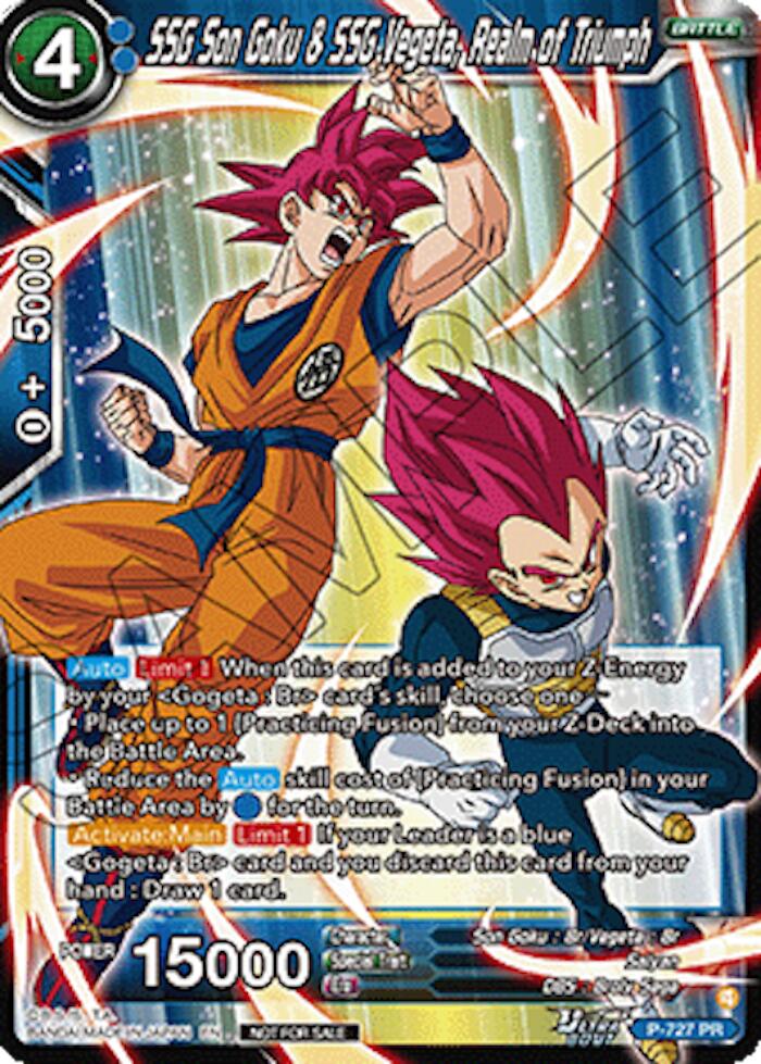 SSG Son Goku & SSG Vegeta, Realm of Triumph (Ultra-Bout Series Tournament Pack Vol.2) (P-727) [Tournament Promotion Cards]