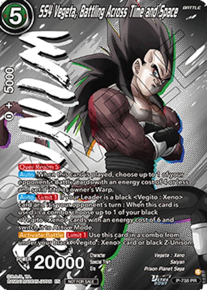 SS4 Vegeta, Battling Across Time and Space (Ultra-Bout Series Tournament Pack Vol.2) (Winner) (P-738) [Tournament Promotion Cards]