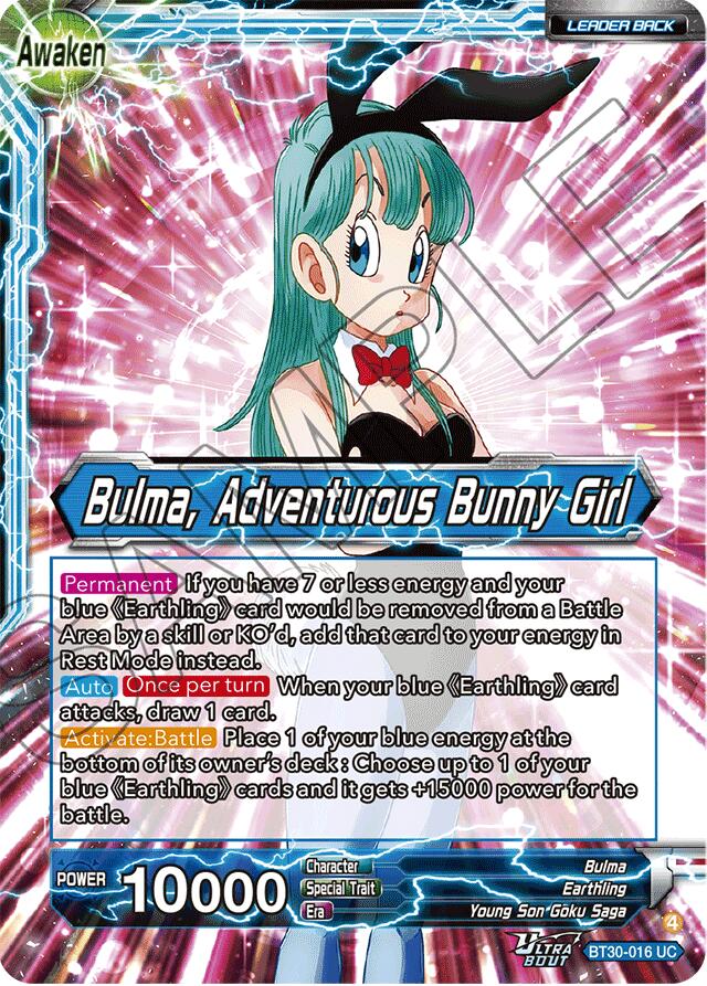 Bulma // Bulma, Adventurous Bunny Girl (BT30-016) [Three Glorious Fighters]