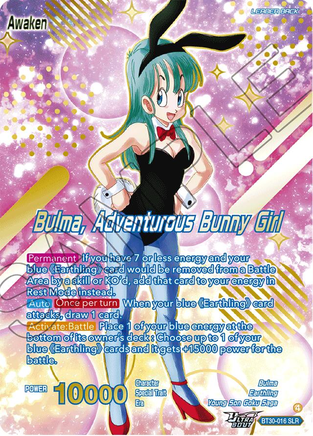 Bulma // Bulma, Adventurous Bunny Girl (SLR) (BT30-016) [Three Glorious Fighters]