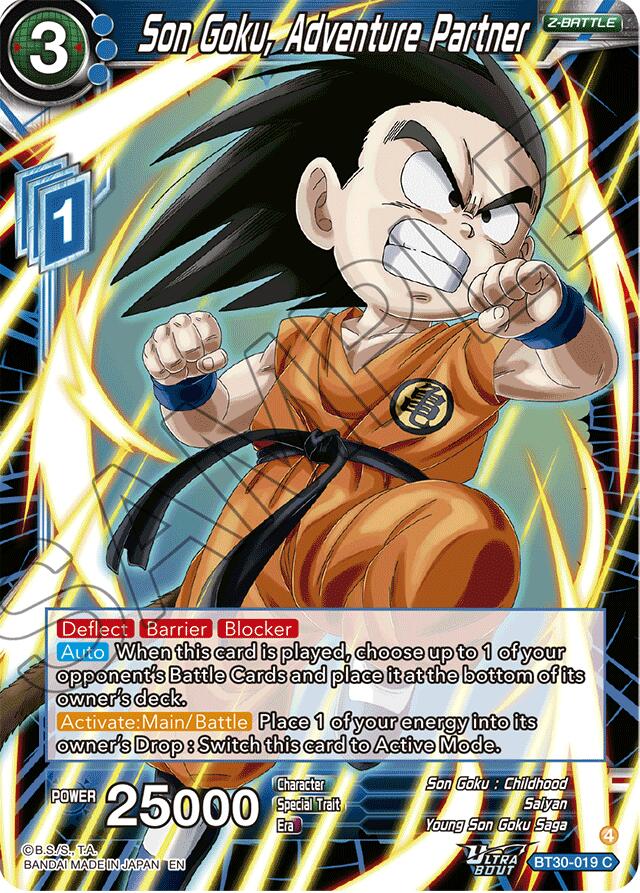 Son Goku, Adventure Partner (BT30-019) [Three Glorious Fighters]