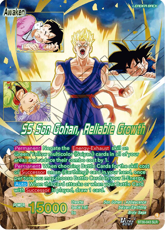 Son Gohan // SS Son Gohan, Reliable Growth (SLR) (BT30-043) [Three Glorious Fighters]