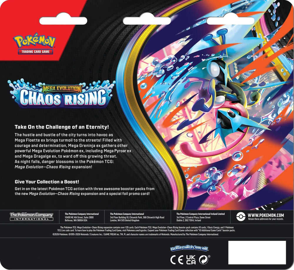 Mega Evolution: Chaos Rising 3 Pack Blister (Charmeleon)