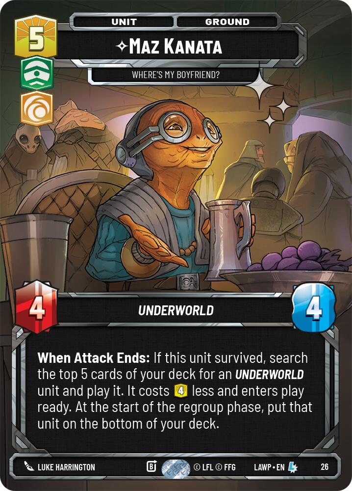 Maz Kanata - Where's My Boyfriend? (26) (Foil) (26) [A Lawless Time: Weekly Play]
