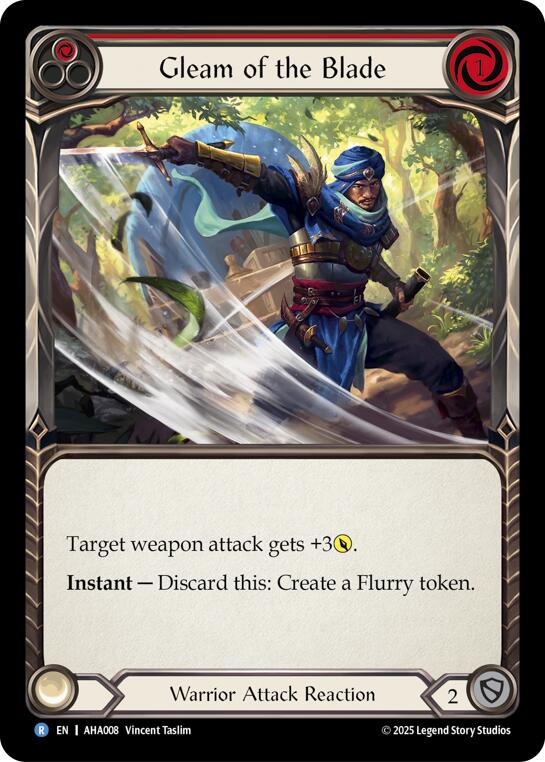Gleam Of The Blade (Red) [AHA008] (Armory Deck Origins: Hala)