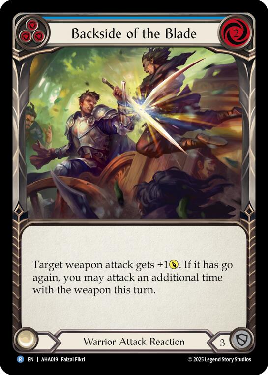 Backside Of The Blade (Blue) [AHA019] (Armory Deck Origins: Hala)