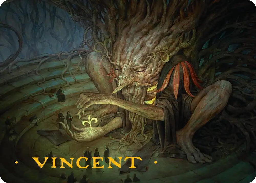 Old-Growth Educator Art Card (Gold-Stamped Signature) [Secrets of Strixhaven Art Series]