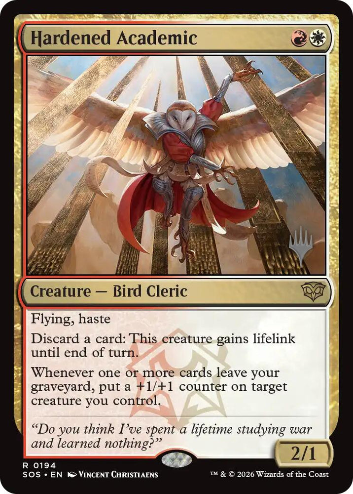 Hardened Academic [Secrets of Strixhaven Promos]