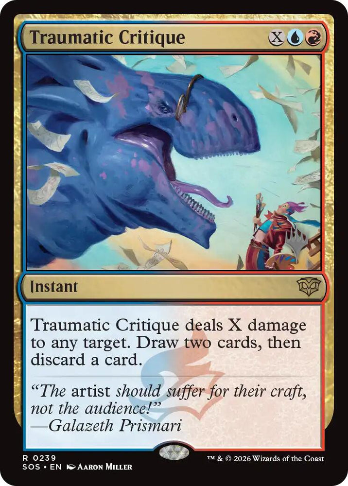 Traumatic Critique [Secrets of Strixhaven Promos]