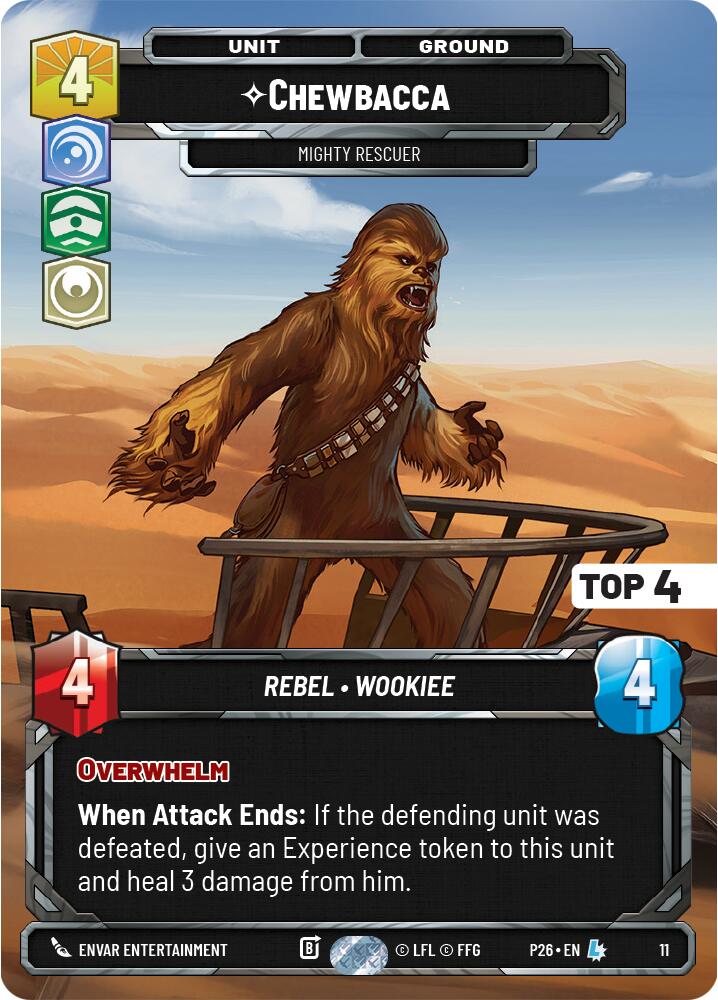 Chewbacca - Mighty Rescuer (11) (Top 4) (11) [Organized Play Promos]