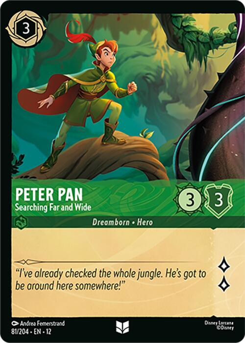 Peter Pan - Searching Far and Wide (Foil) (81/204) [Wilds Unknown]