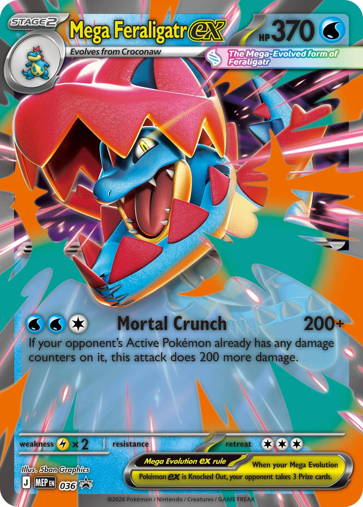 Mega Feraligatr ex (036) [Mega Evolution Promo]