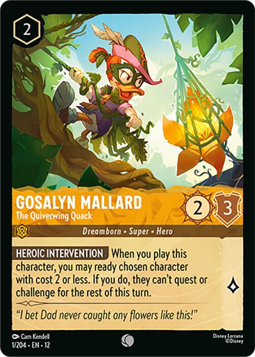 Gosalyn Mallard - The Quiverwing Quack (1/204) [Wilds Unknown]