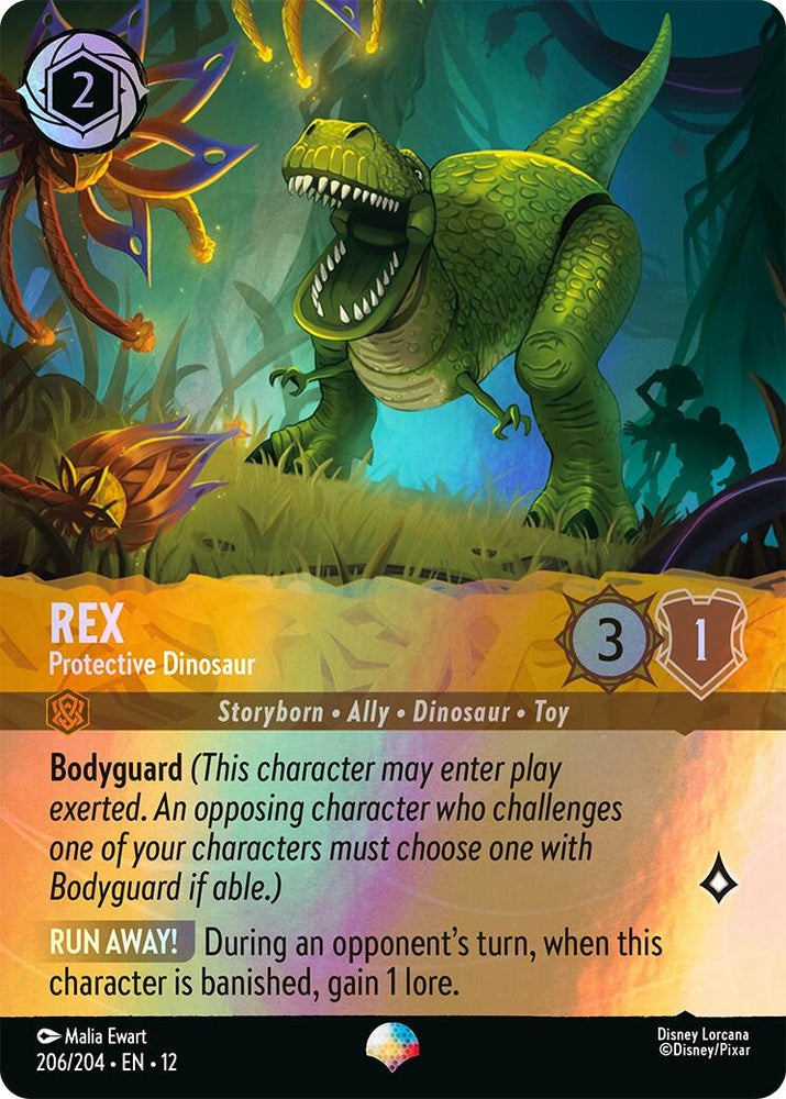 Rex - Protective Dinosaur (Epic) (206/204) [Wilds Unknown]