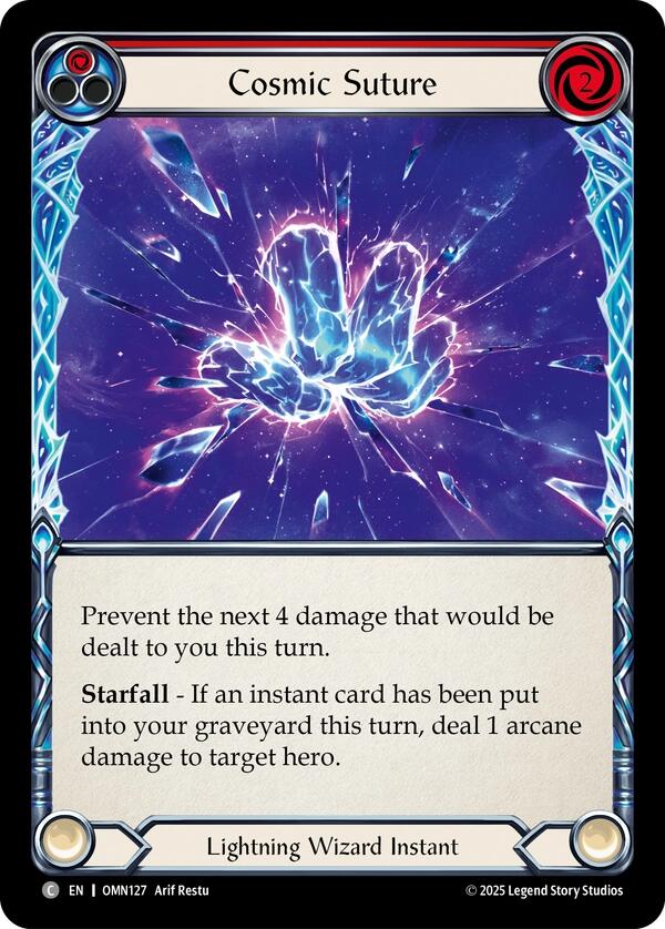 Cosmic Suture (Red) [OMN127] (Omens of the Third Age)  Rainbow Foil