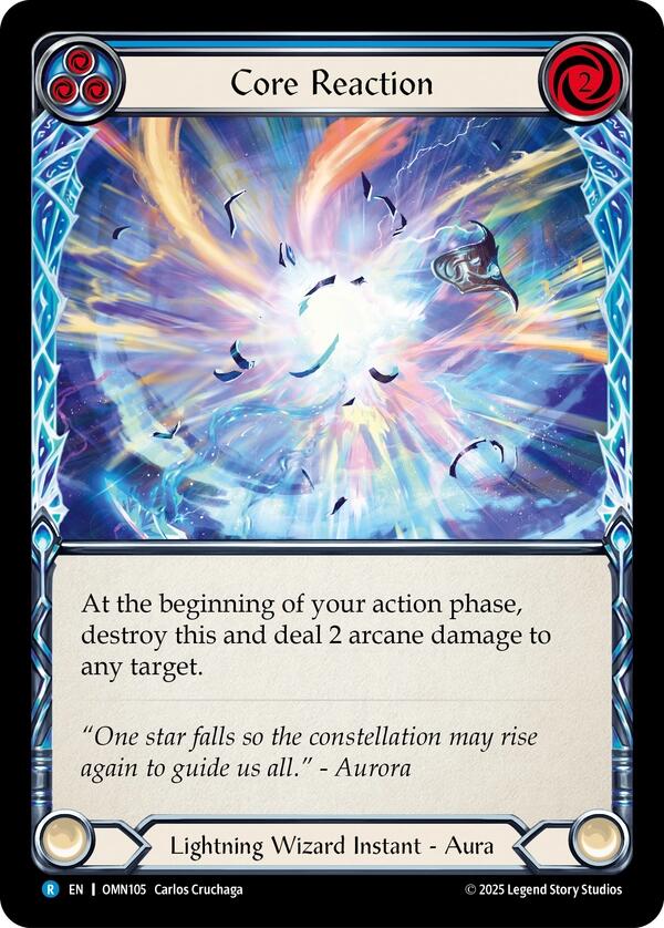 Core Reaction (Blue) [OMN105] (Omens of the Third Age)  Rainbow Foil