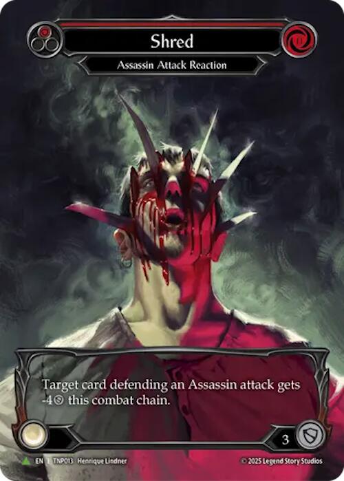 Shred (Red) (Marvel) [TNP013] (Promo)  Rainbow Foil