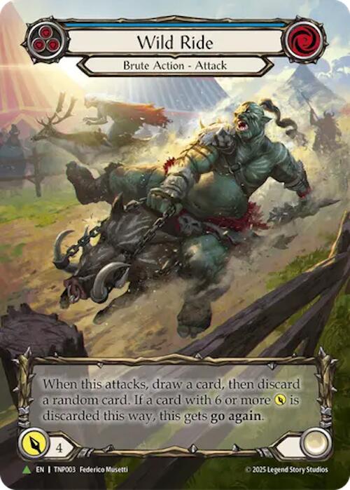 Wild Ride (Blue) (Marvel) [TNP003] (Promo)  Rainbow Foil