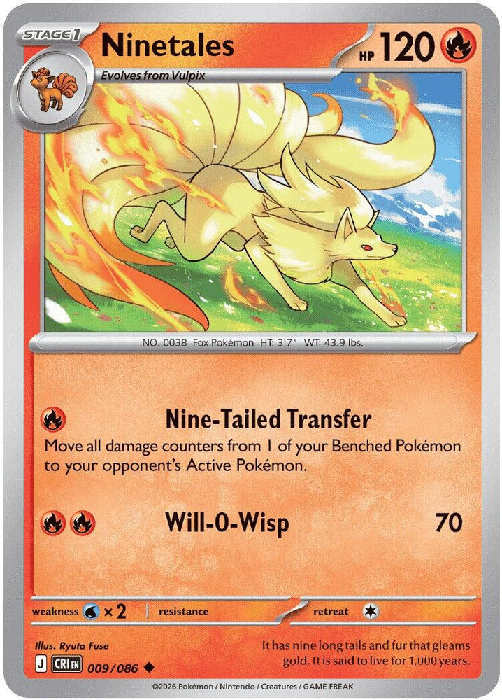 Ninetales (009/086) [Mega Evolution: Chaos Rising]