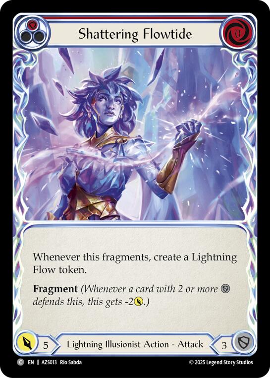 Shattering Flowtide (Red) [AZS013] (Armory Deck: Zyggy)