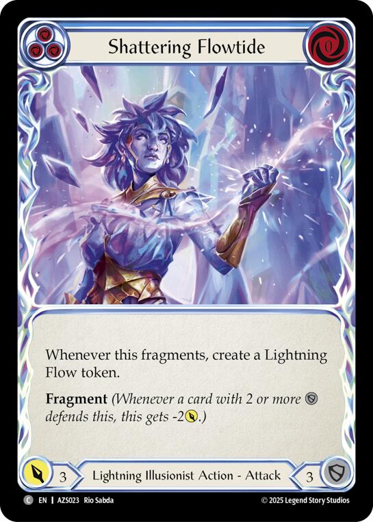 Shattering Flowtide (Blue) [AZS023] (Armory Deck: Zyggy)