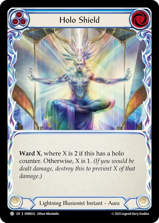 Holo Shield (Blue) [OMN032] (Omens of the Third Age)