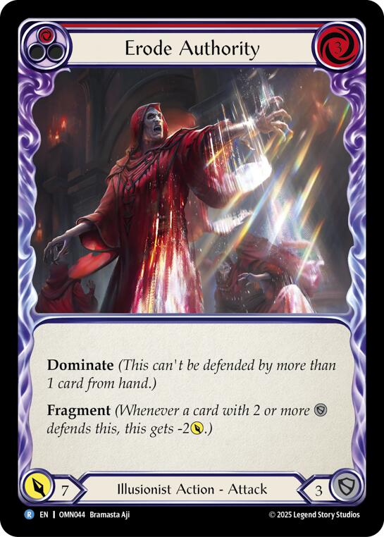 Erode Authority (Red) [OMN044] (Omens of the Third Age)  Rainbow Foil