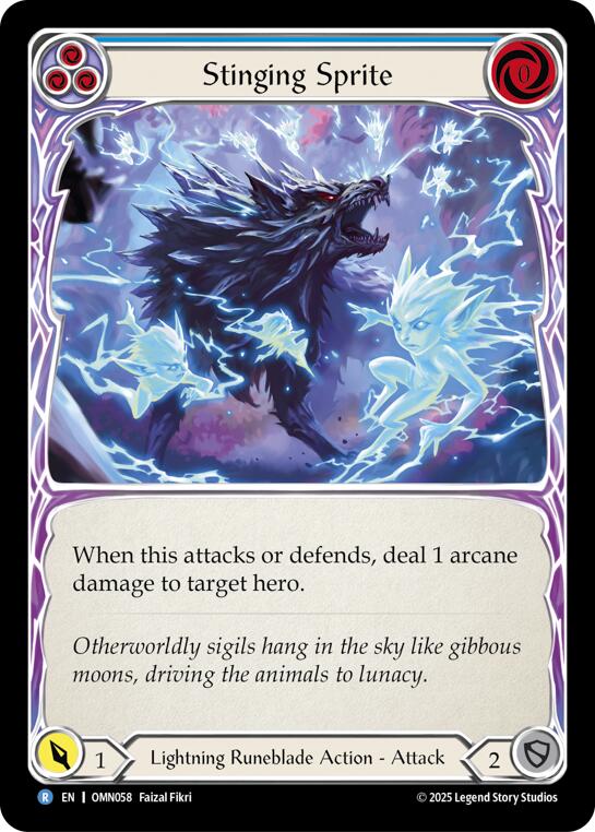 Stinging Sprite (Blue) [OMN058] (Omens of the Third Age)