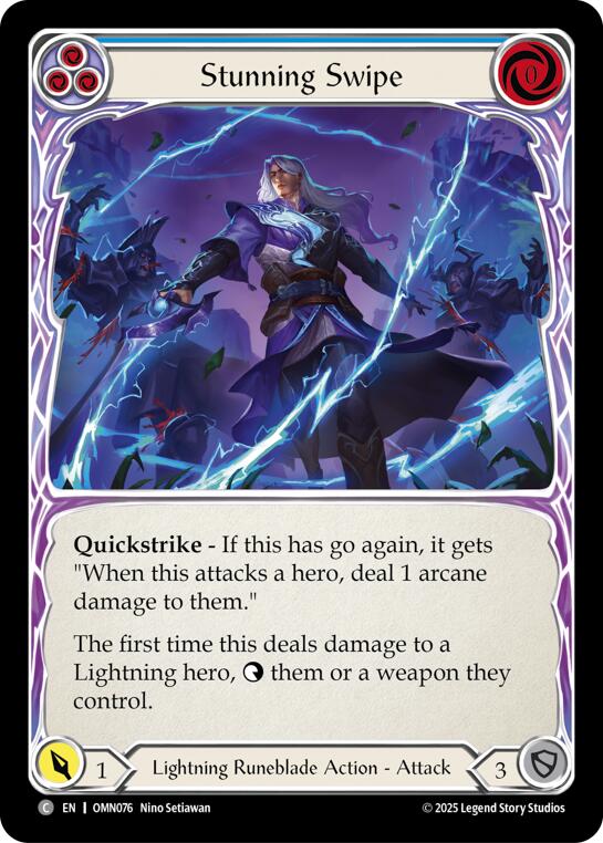 Stunning Swipe (Blue) [OMN076] (Omens of the Third Age)