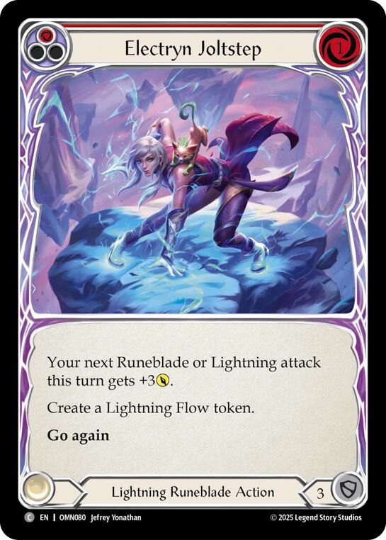 Electryn Joltstep (Red) [OMN080] (Omens of the Third Age)