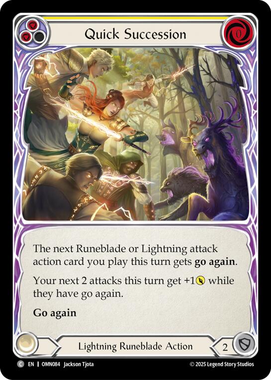 Quick Succession (Yellow) [OMN084] (Omens of the Third Age)