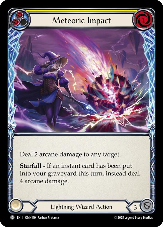 Meteoric Impact (Yellow) [OMN119] (Omens of the Third Age)