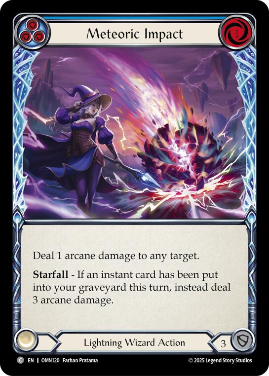 Meteoric Impact (Blue) [OMN120] (Omens of the Third Age)