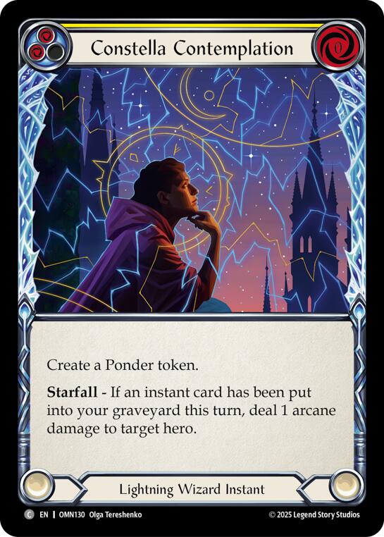 Constella Contemplation (Yellow) [OMN130] (Omens of the Third Age)  Rainbow Foil