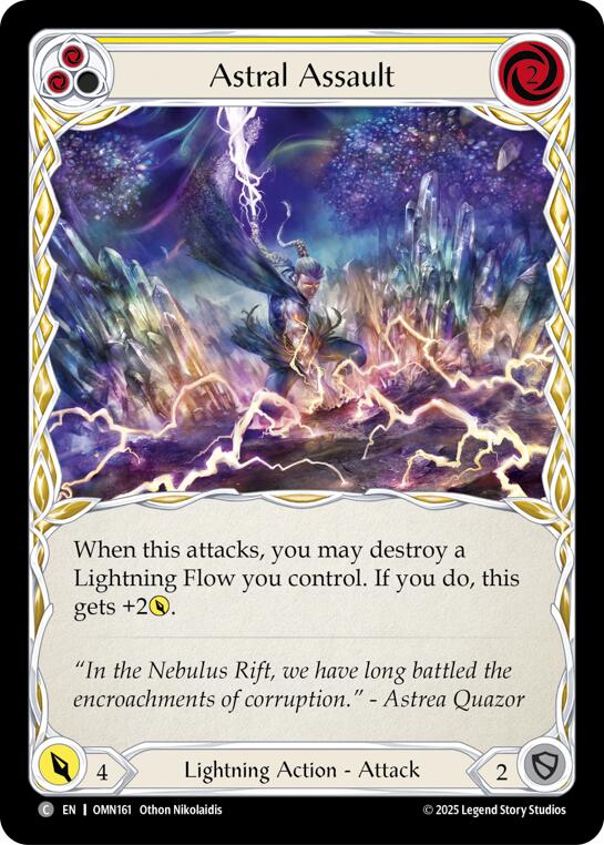 Astral Assault (Yellow) [OMN161] (Omens of the Third Age)