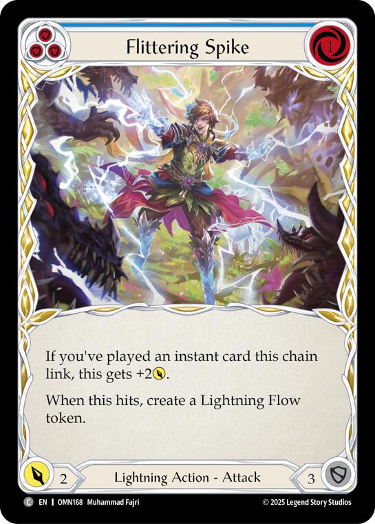 Flittering Spike (Blue) [OMN168] (Omens of the Third Age)  Rainbow Foil