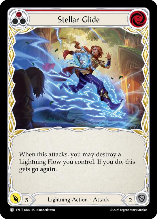 Stellar Glide (Red) [OMN175] (Omens of the Third Age)  Rainbow Foil