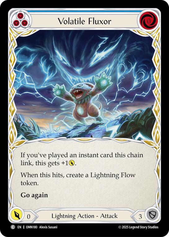 Volatile Fluxor (Blue) [OMN180] (Omens of the Third Age)