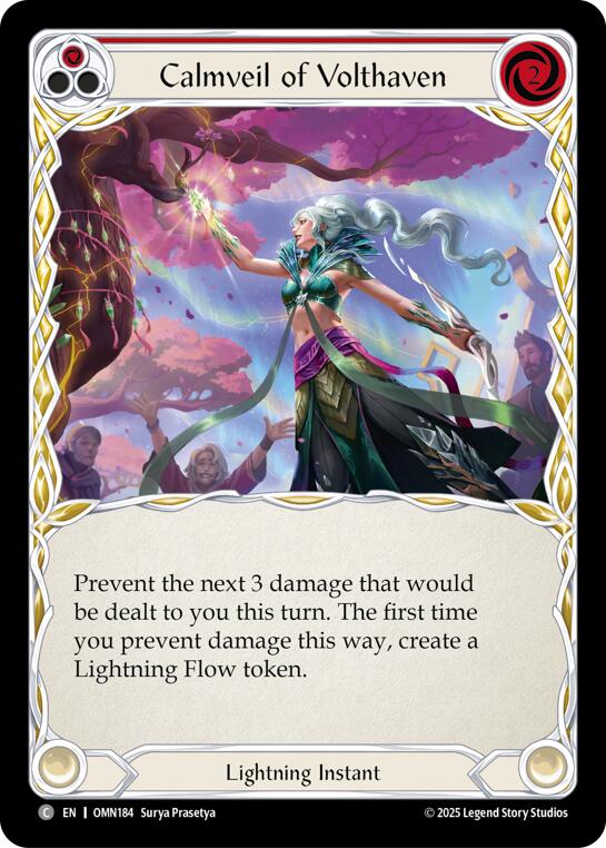 Calmveil Of Volthaven (Red) [OMN184] (Omens of the Third Age)