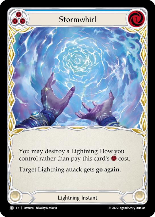 Stormwhirl (Blue) [OMN192] (Omens of the Third Age)  Rainbow Foil