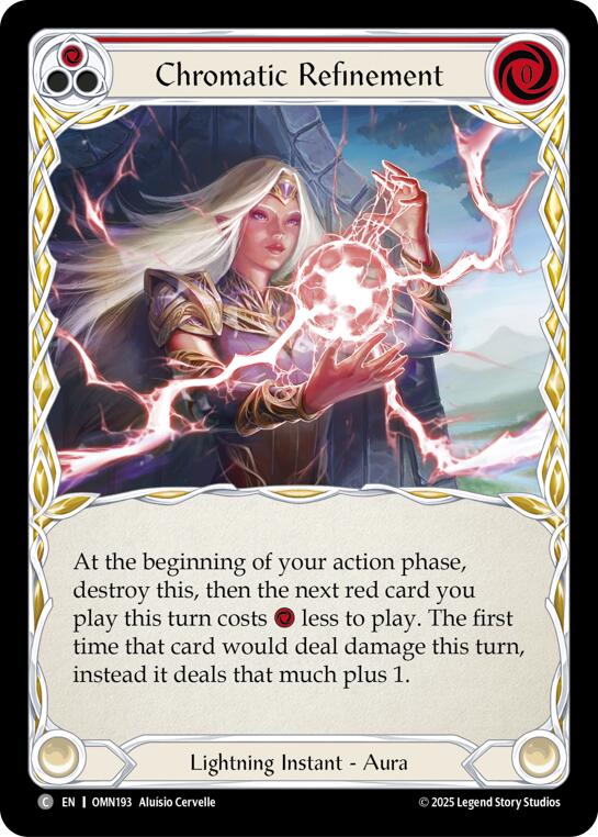 Chromatic Refinement (Red) [OMN193] (Omens of the Third Age)  Rainbow Foil