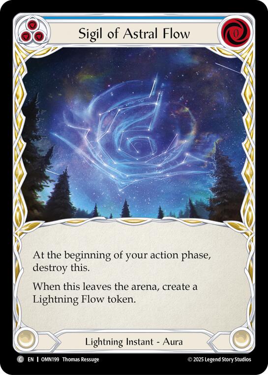 Sigil Of Astral Flow (Blue) [OMN199] (Omens of the Third Age)