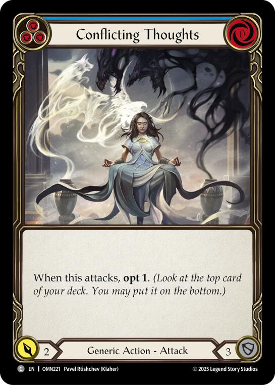 Conflicting Thoughts (Blue) [OMN221] (Omens of the Third Age)